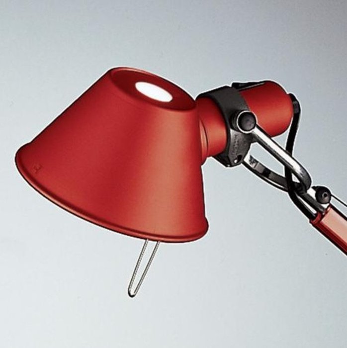 Настольная лампа "Tolomeo micro tavolo - Halo Anodized red" - лучшие Настольные лампы в INMYROOM