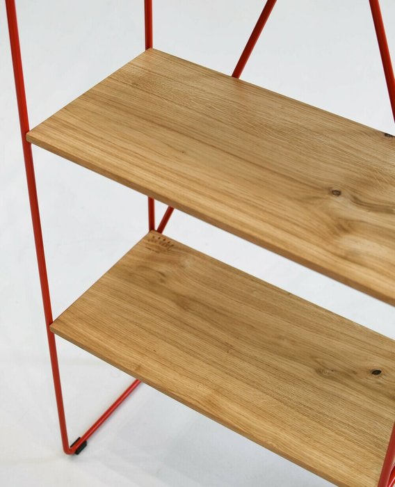 Стеллаж Rack Sticks Ply 60 красного цвета - лучшие Стеллажи в INMYROOM