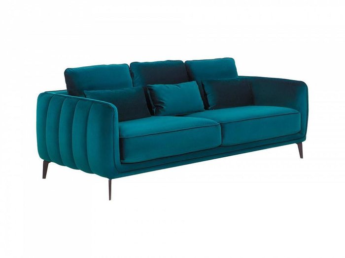 Диван Amsterdam сине-зеленого цвета - купить Прямые диваны по цене 87900.0