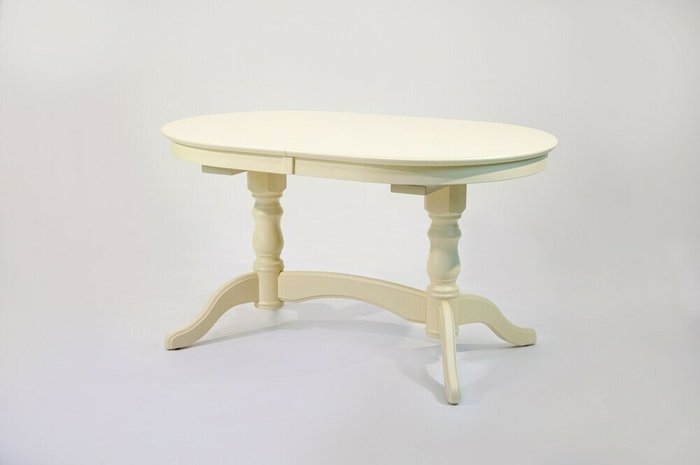 Обеденный раскладной стол Бизе цвета слонова кость - лучшие Обеденные столы в INMYROOM