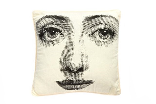 Подушка с принтом Faces Piero Fornasetti Two 
