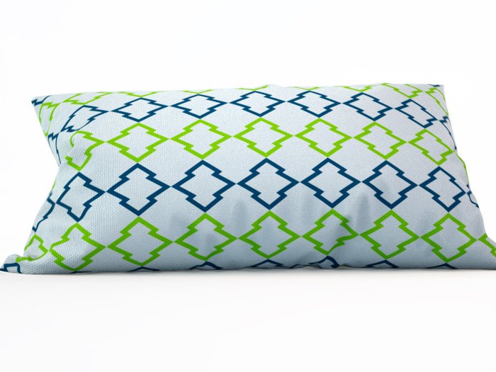 Декоративная подушка: Зеленый орнамент