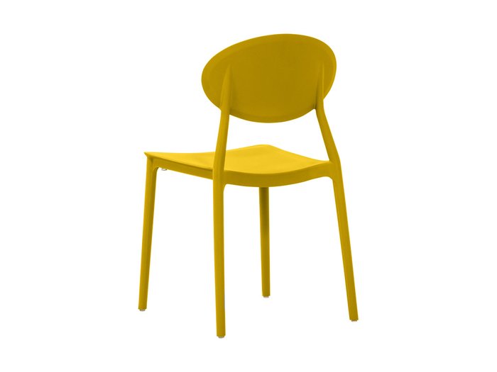 Стул пластиковый Toby желтого цвета - купить Обеденные стулья по цене 3490.0