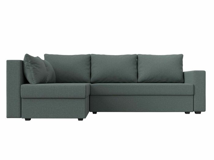 Угловой диван-кровать Мансберг серого цвета левый угол - купить Угловые диваны по цене 39999.0