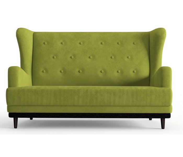 Диван из велюра Лорд зеленого цвета - купить Прямые диваны по цене 24590.0