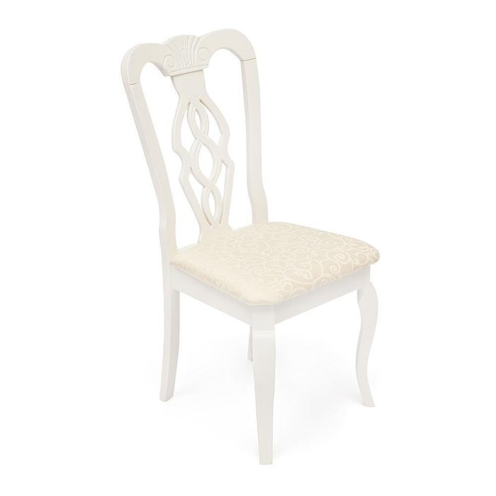 Набор из двух стульев Афродита бело-кремового цвета - купить Обеденные стулья по цене 8420.0
