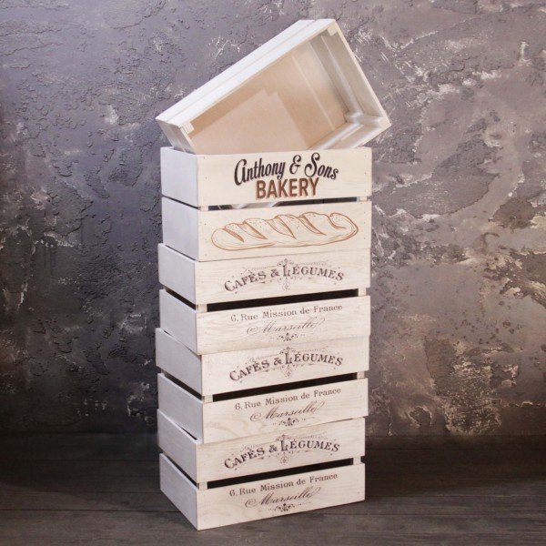 Ящик для хранения белого цвета - лучшие Декоративные коробки в INMYROOM