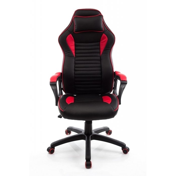  Офисное кресло  Leon красно-черного цвета - лучшие Офисные кресла в INMYROOM
