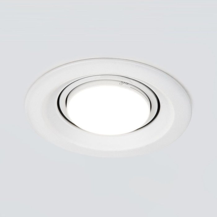 Встраиваемый светодиодный светильник с регулировкой угла освещения 9919 LED 10W 4200K белый Zoom - лучшие Встраиваемые споты в INMYROOM