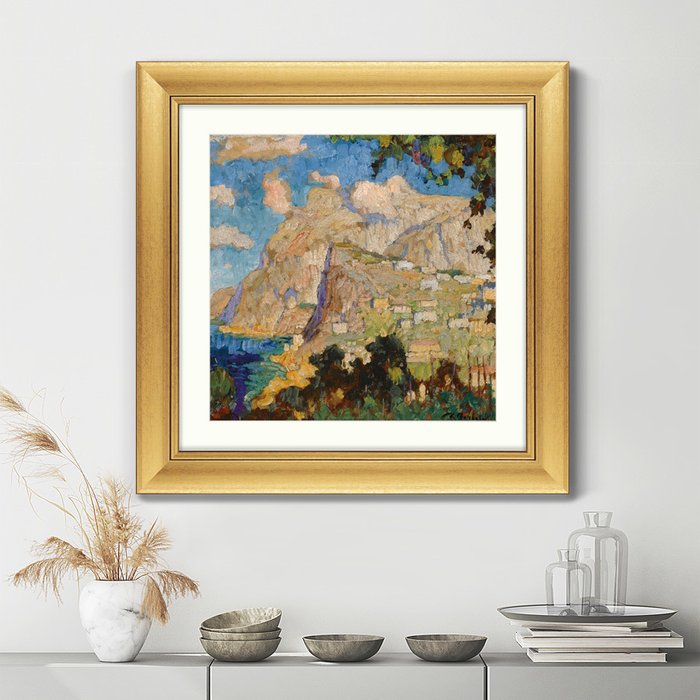 Репродукция картины View of monte solaro capri 1940 г. - лучшие Картины в INMYROOM