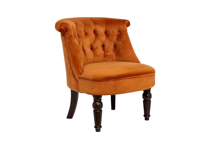 Кресло низкое терракотового цвета - купить Интерьерные кресла по цене 15000.0