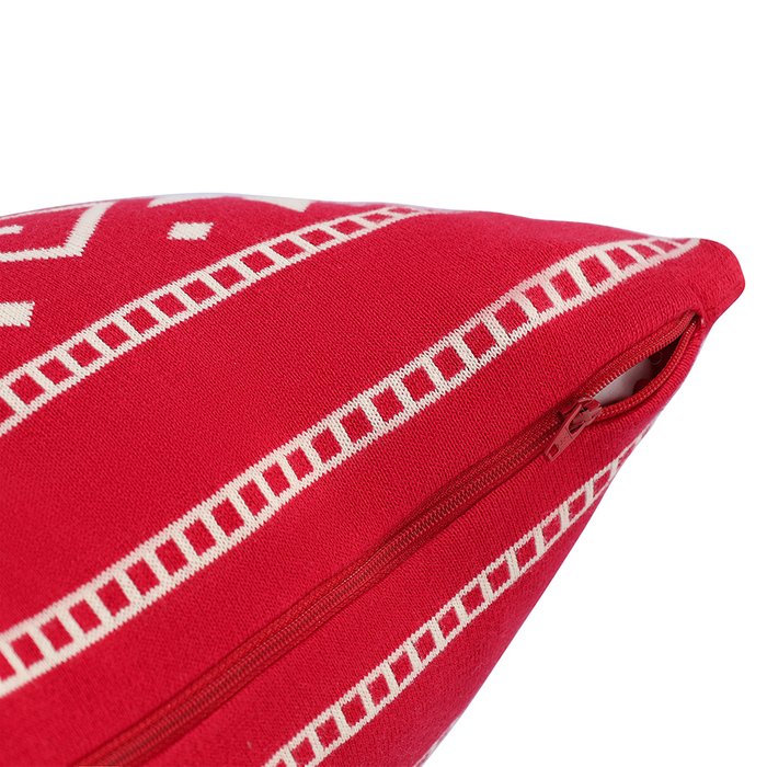 Подушка вязаная с новогодним рисунком Frostwork 40х60 - лучшие Декоративные подушки в INMYROOM