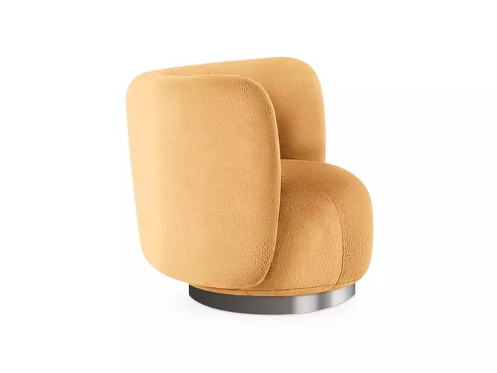 Кресло Lucca желтого цвета с серым основанием  - лучшие Интерьерные кресла в INMYROOM