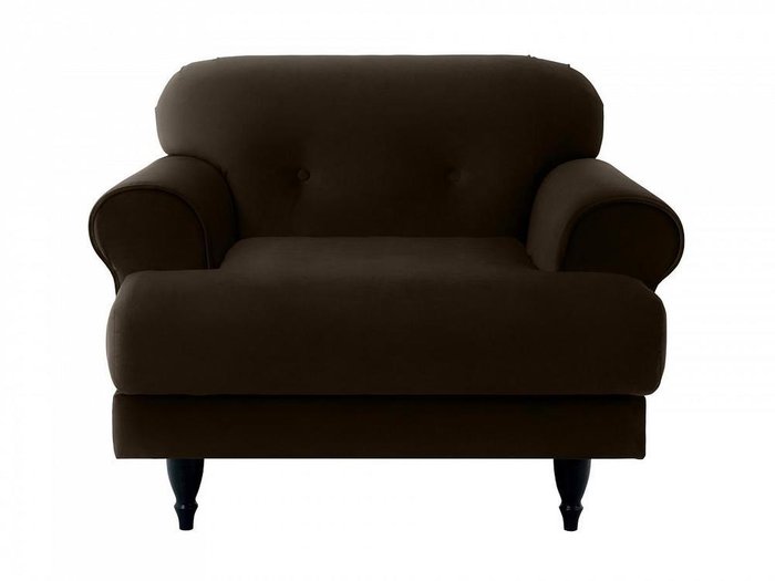 Кресло Italia темно-коричневого цвета