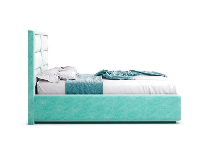 Кровать Prado мятного цвета с ортопедическим основанием 180х200 - лучшие Кровати для спальни в INMYROOM