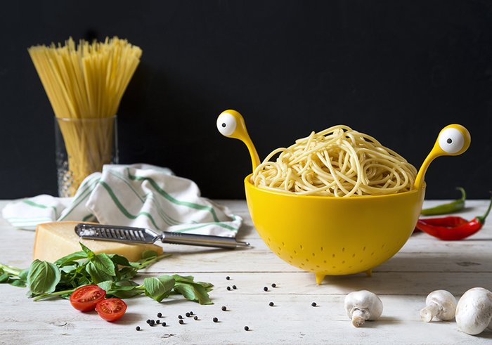 Дуршлаг Spaghetti Monster желтого цвета - купить Прочее по цене 1310.0