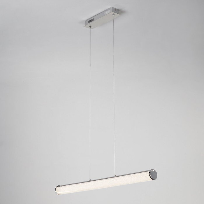 Светодиодный подвесной светильник с хрустальной крошкой 90061/1 хром