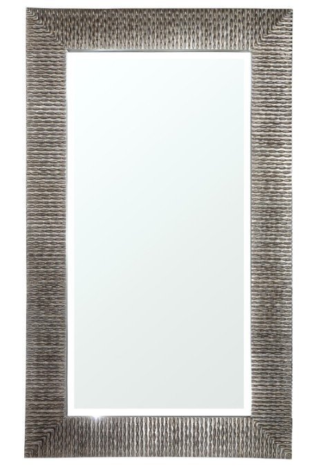 Настенное зеркало Ares в раме серого цвета