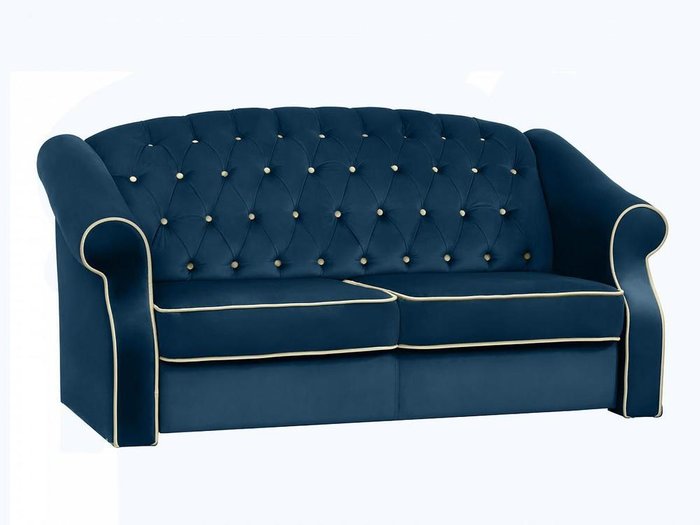 Диван-кровать Boston темно-синего цвета  - купить Прямые диваны по цене 110600.0