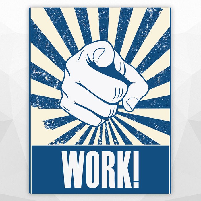 ПОСТЕР 'WORK'
