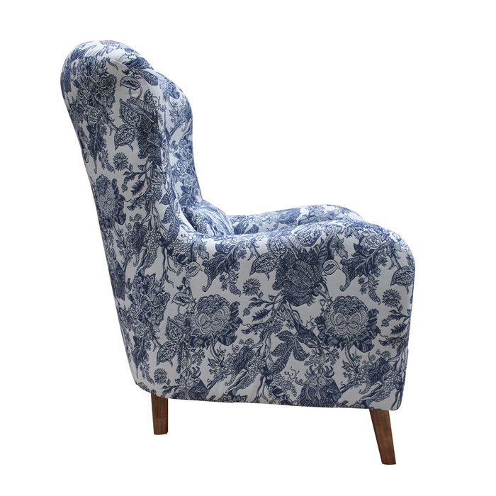Кресло Нео Голландия бело-синего цвета - лучшие Интерьерные кресла в INMYROOM