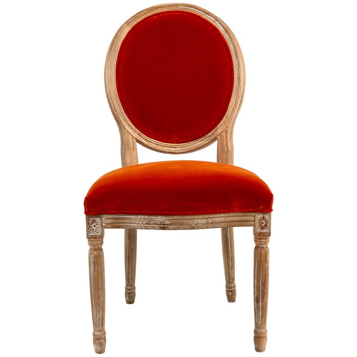Стул Луи  Оранжевое солнце с велюровой обивкой - купить Обеденные стулья по цене 32000.0