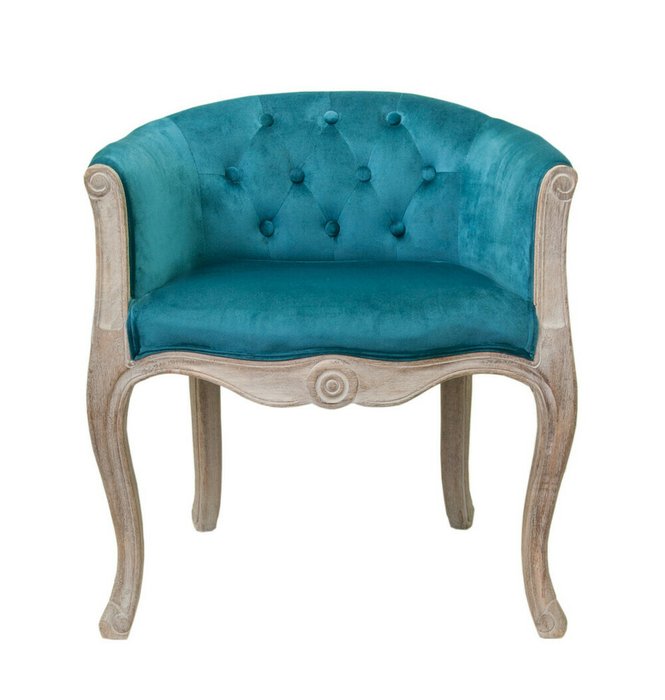 Низкое кресло Kandy blue velvet голубого цвета Низкое кресло Kandy blue velvet голубого цвета