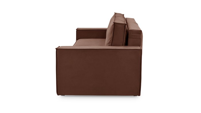 Прямой диван-кровать Софт 2 бордово-коричневого цвета - лучшие Прямые диваны в INMYROOM