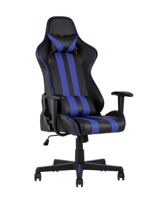 Кресло игровое Top Chairs Camaro черно-синего цвета