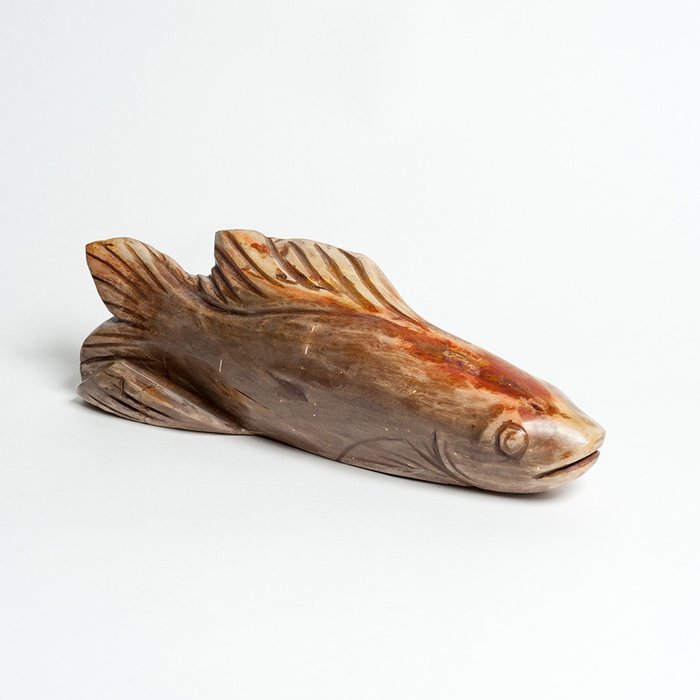 Декоративная рыба Fish из окаменелого дерева - купить Фигуры и статуэтки по цене 14620.0