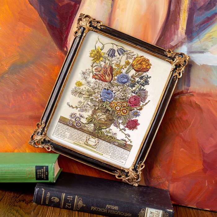 Репродукция на холсте 12 месяцев цветения, версия Март, в раме Селин - купить Картины по цене 3100.0