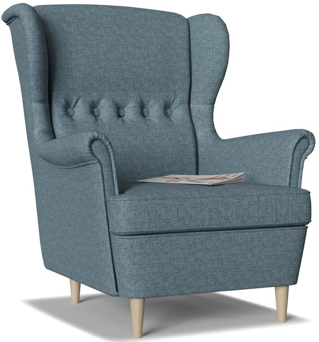 Кресло Торн серо-голубого цвета