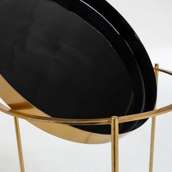 Кофейный стол Naoko из металла черного цвета - лучшие Кофейные столики в INMYROOM