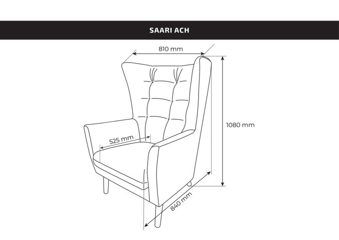 Кресло для отдыха Саари светло-серого цвета - лучшие Интерьерные кресла в INMYROOM