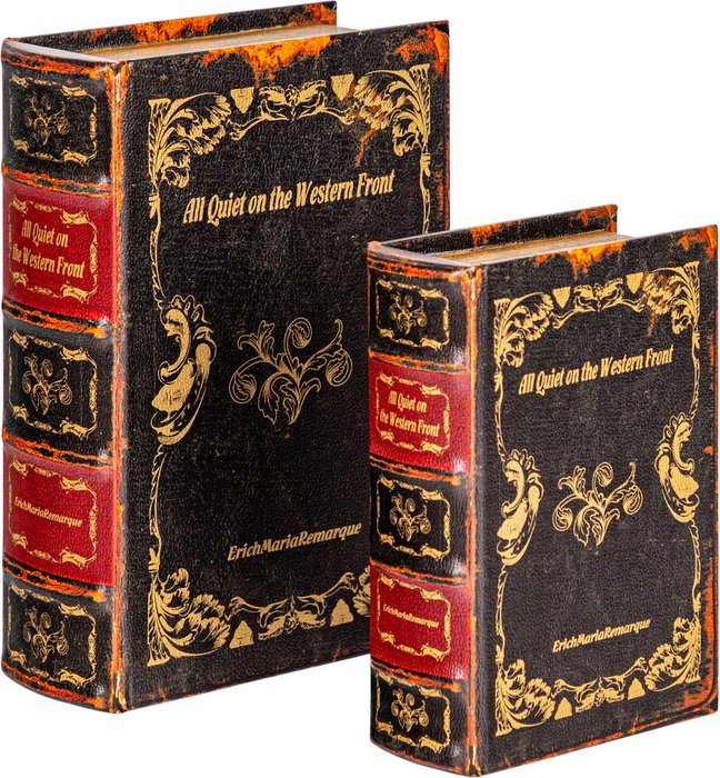 Набор из двух шкатулок в виде книг темно-коричневого цвета - купить Шкатулки по цене 4110.0