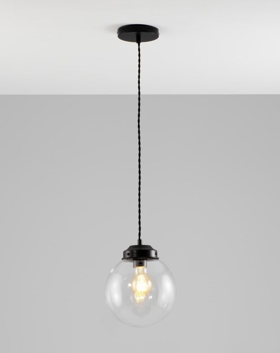 Подвесной светильник Graphic со стеклянным плафоном  - купить Подвесные светильники по цене 4290.0
