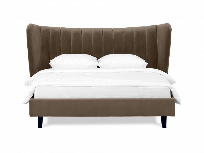 Кровать Queen Agata L 160х200 темно-коричневого цвета