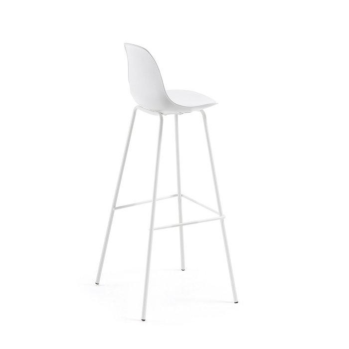 Барный стул Julia Grup Lysna белого цвета - лучшие Барные стулья в INMYROOM