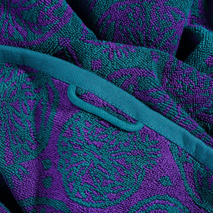 Полотенце Fairytale для ванной 50х80 зелено-фиолетового цвета - купить Банные полотенца по цене 335.0