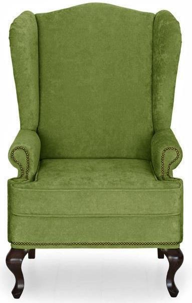 Кресло английское Биг Бен с ушками дизайн 10 зеленого цвета - купить Интерьерные кресла по цене 30150.0