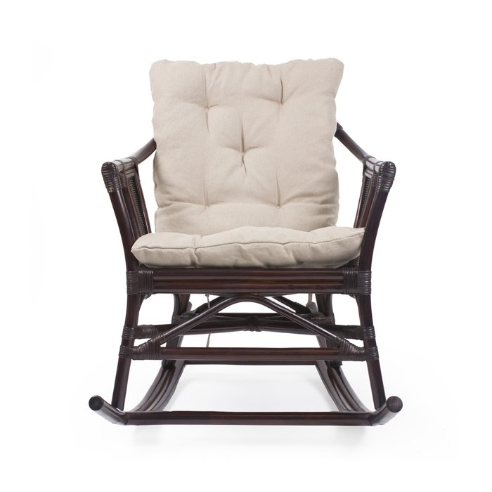 Кресло-качалка Canary с подушкой орех - купить Садовые кресла по цене 12762.0