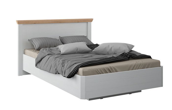 Кровать Магнум 120х200 бело-бежевого цвета - купить Кровати для спальни по цене 37279.0