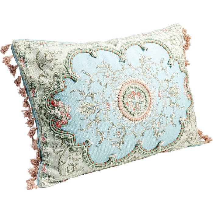 Подушка Orient голубого цвета - купить Декоративные подушки по цене 7460.0