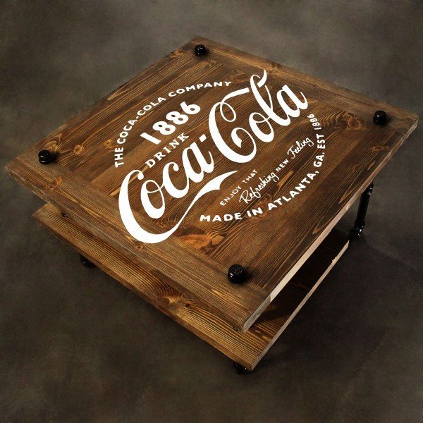 Журнальный столик Coca-cola в стиле лофт - лучшие Журнальные столики в INMYROOM