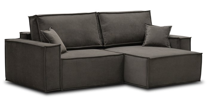 Угловой диван-кровать Тейлор коричневого цвета - купить Угловые диваны по цене 49630.0
