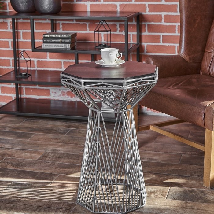 Столик кофейный Джал серо-коричневого цвета - купить Кофейные столики по цене 8900.0