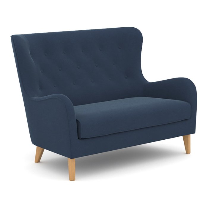 Диван двухместный Montreal синего цвета - купить Прямые диваны по цене 43400.0