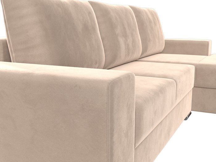 Угловой диван-кровать Дрезден бежевого цвета правый угол - лучшие Угловые диваны в INMYROOM