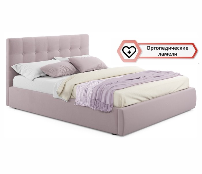 Кровать Selesta 180х200 лилового цвета с ортопедическим основанием - лучшие Кровати для спальни в INMYROOM