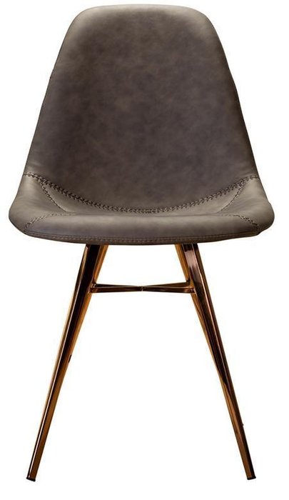 Стул Hennessy Rose Gold Stone серого цвета - лучшие Обеденные стулья в INMYROOM